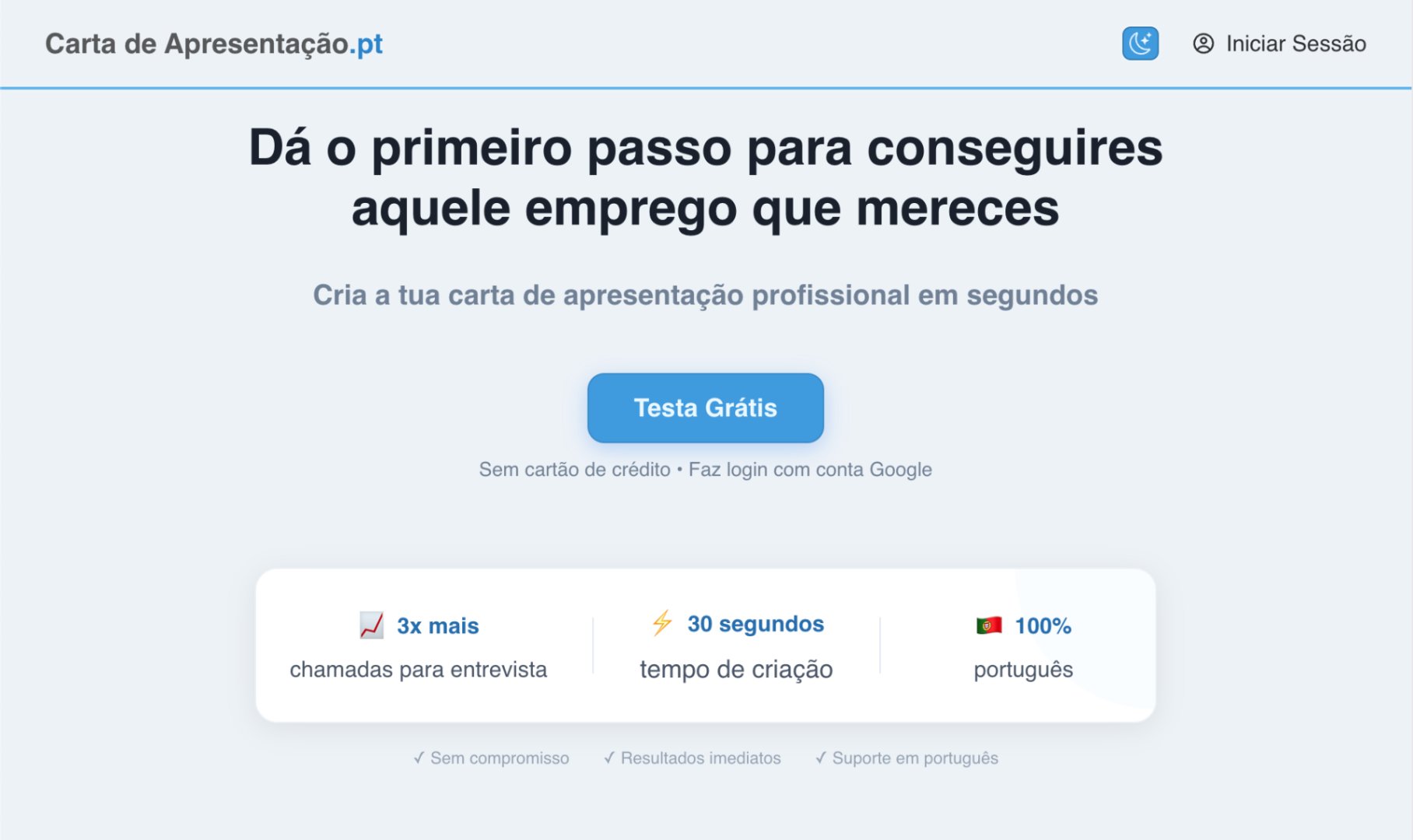 Carta de Apresentação.pt Screenshot