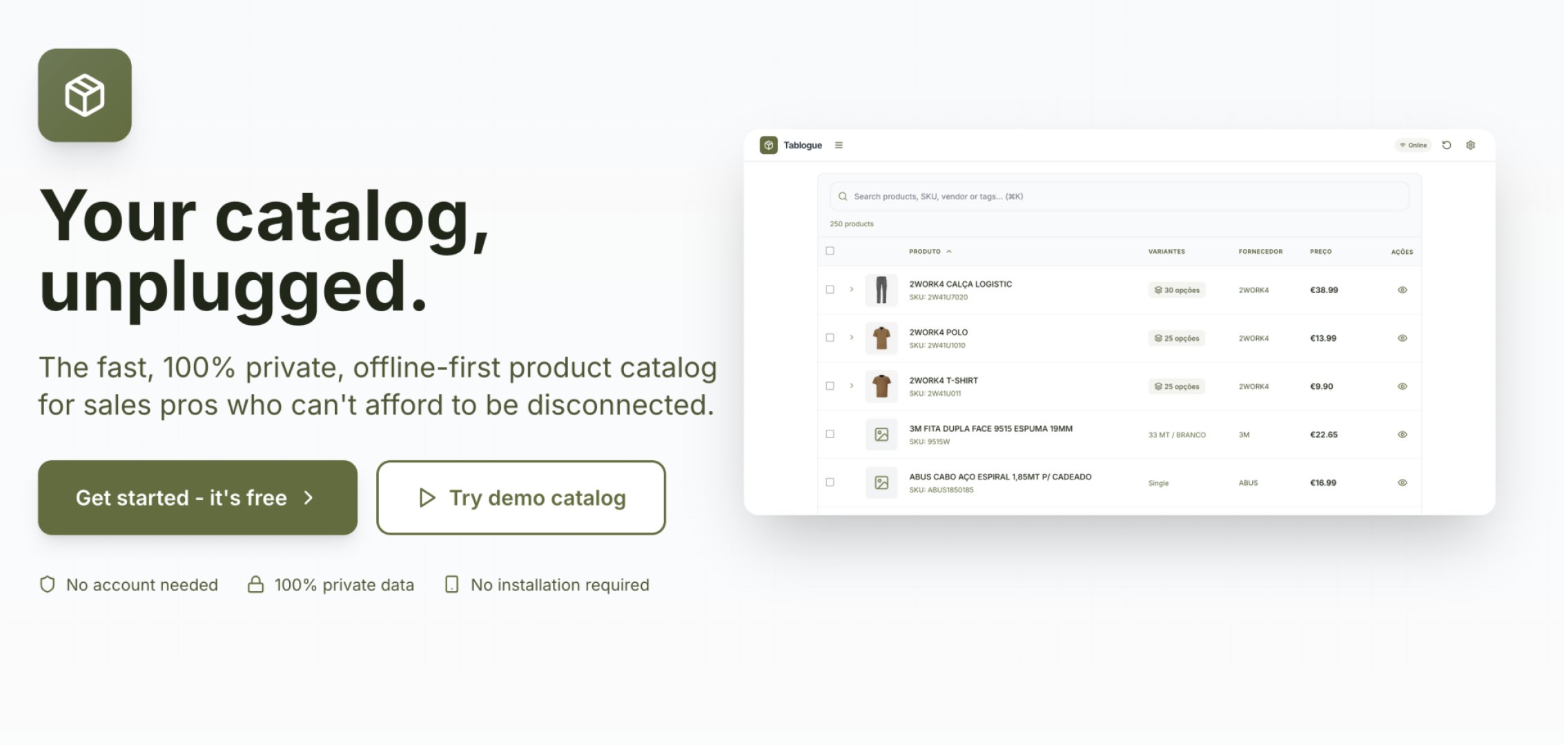 Tablogue Screenshot