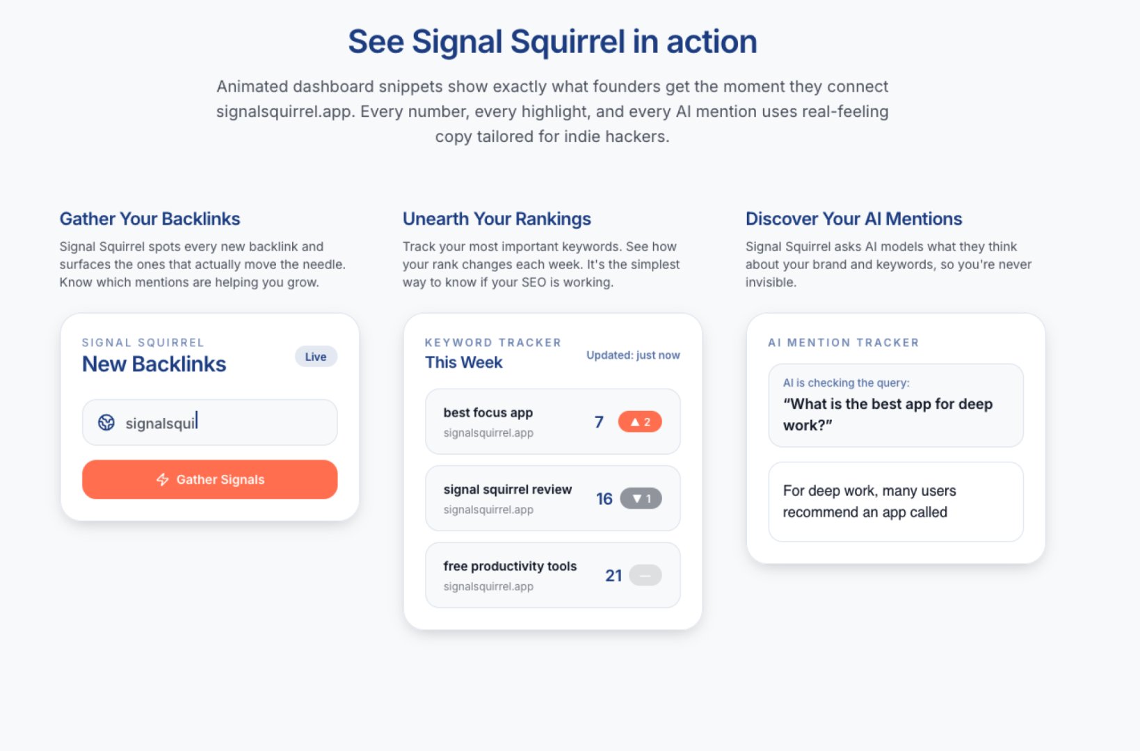 Signal Squirrel Screenshot