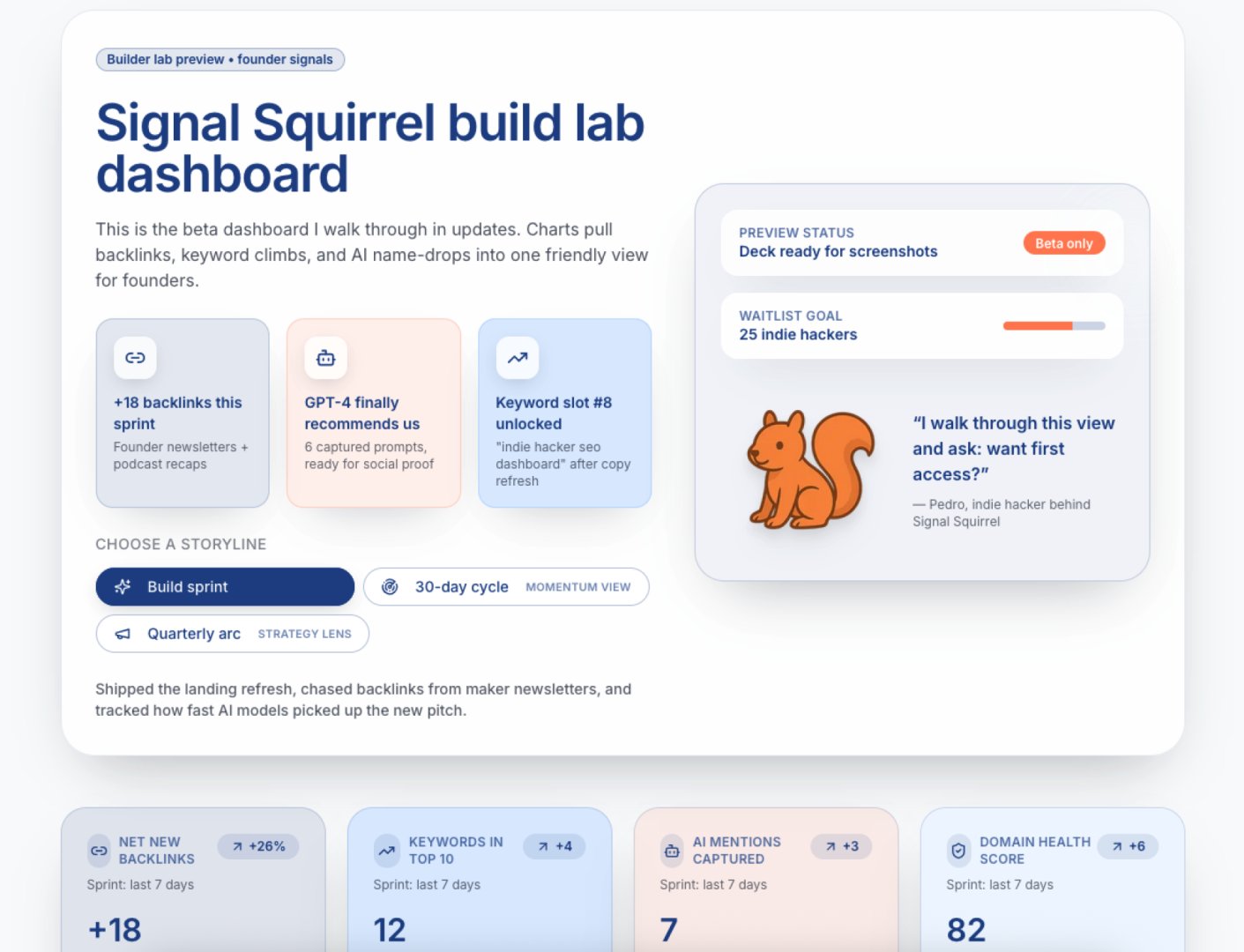 Signal Squirrel Screenshot