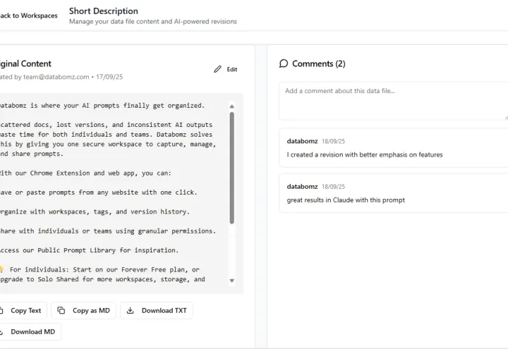 Databomz screenshot 1
