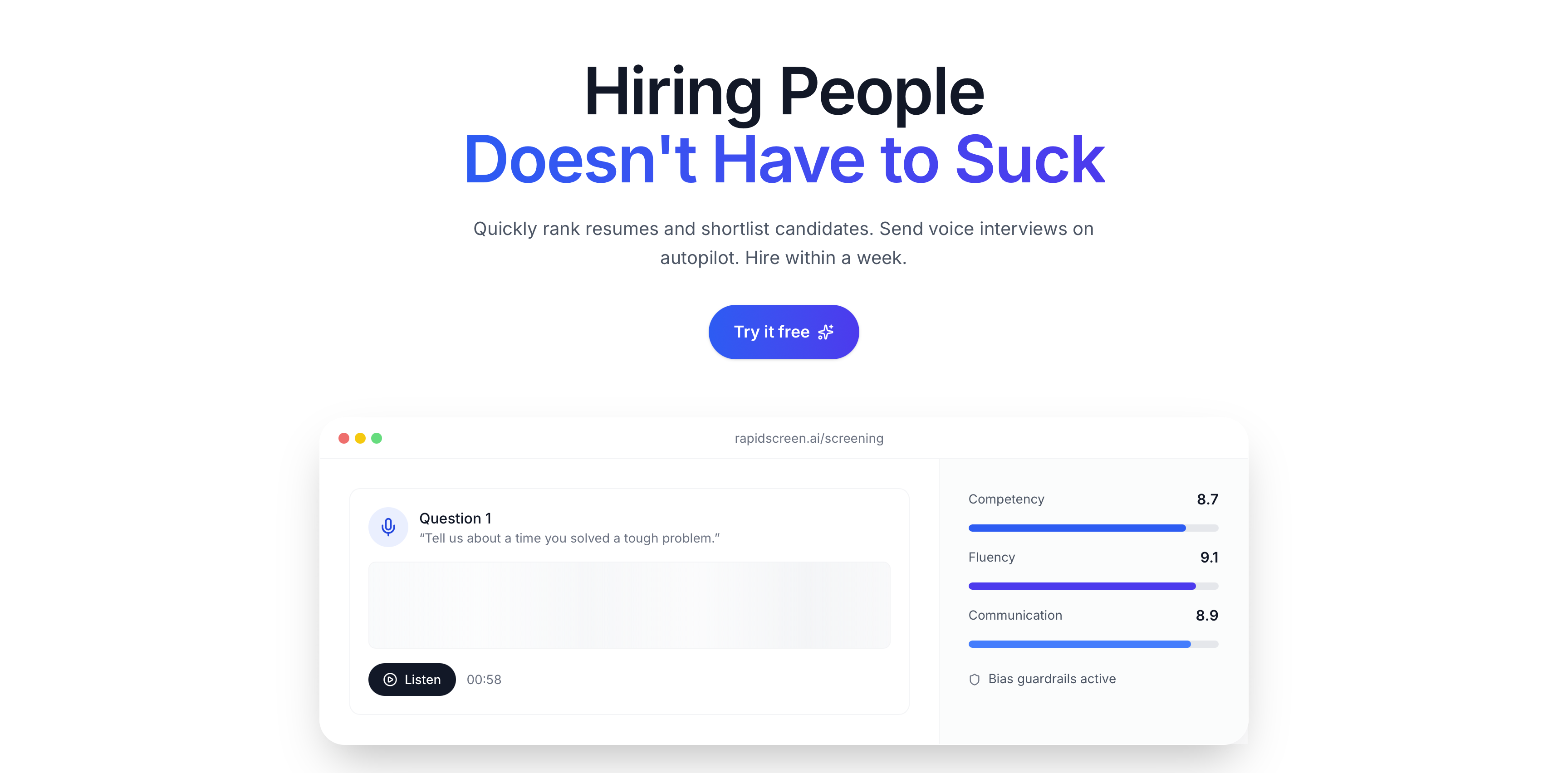 RapidScreen screenshot