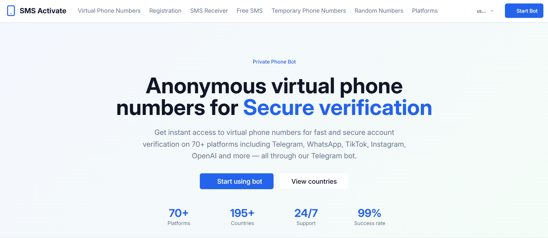 SMS Activate screenshot