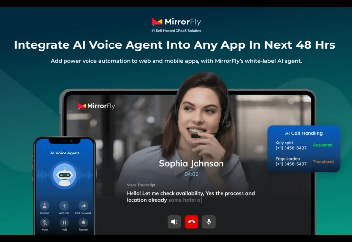 MirrorFly AI Voice Agent screenshot 1