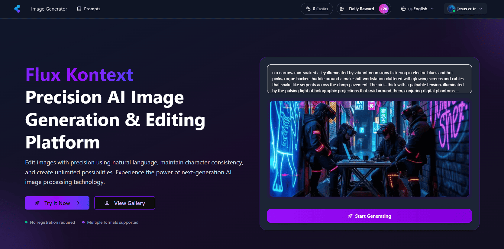 Flux Kontext AI screenshot