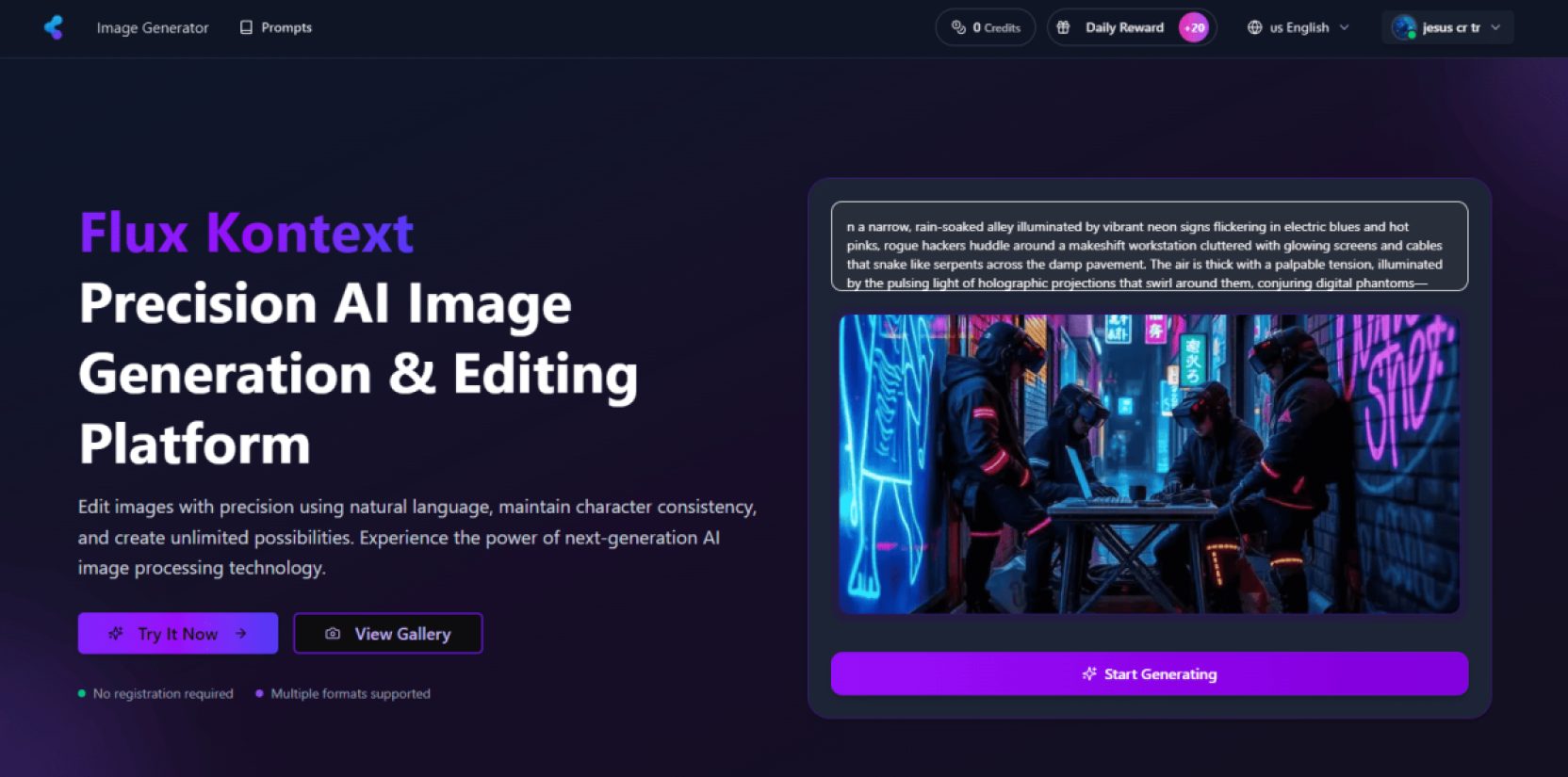 Flux Kontext AI product screenshot
