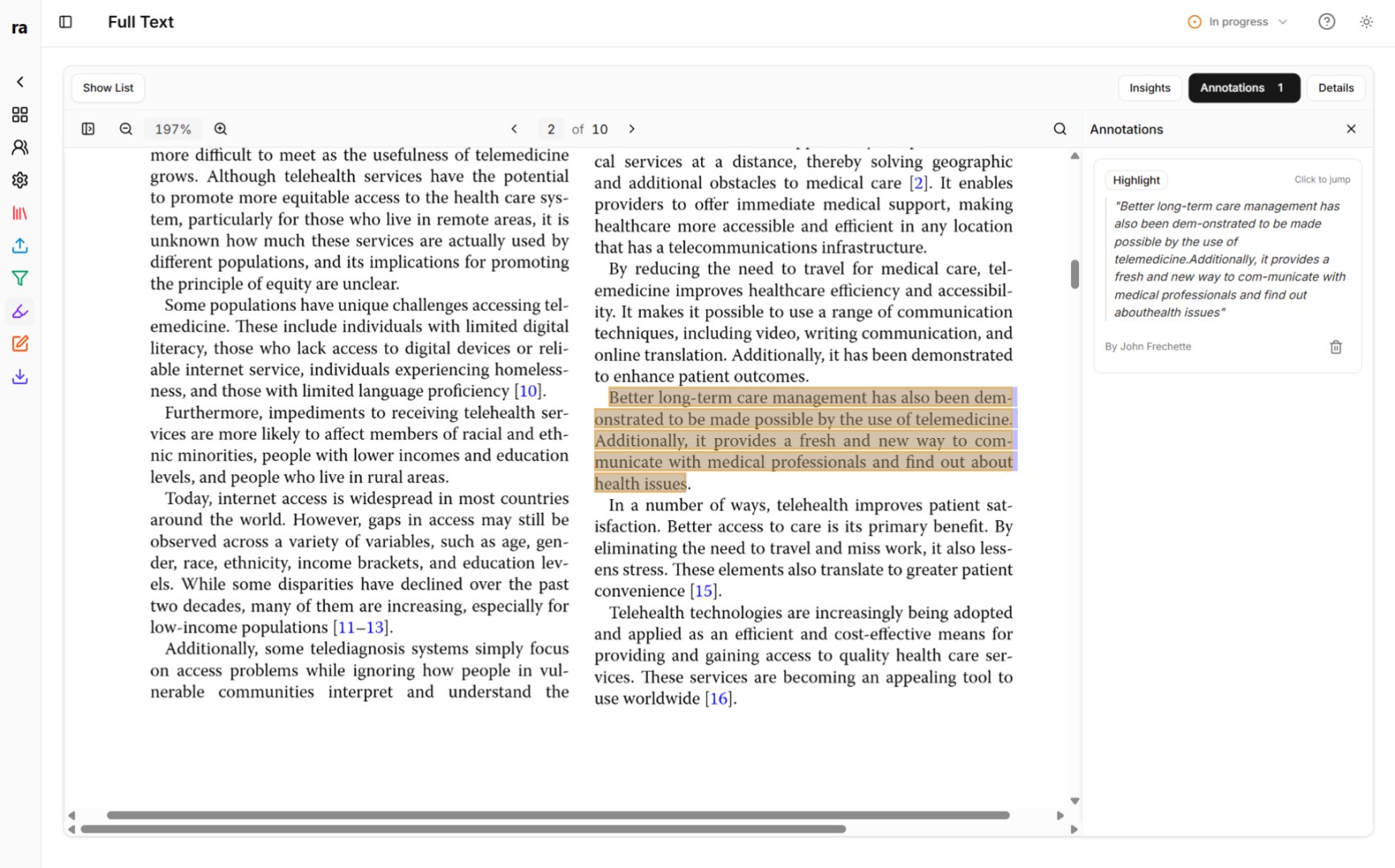 Moara.io - Education & Learning screenshot 2 showing the AI-Powered Literature Review Workflow Tool