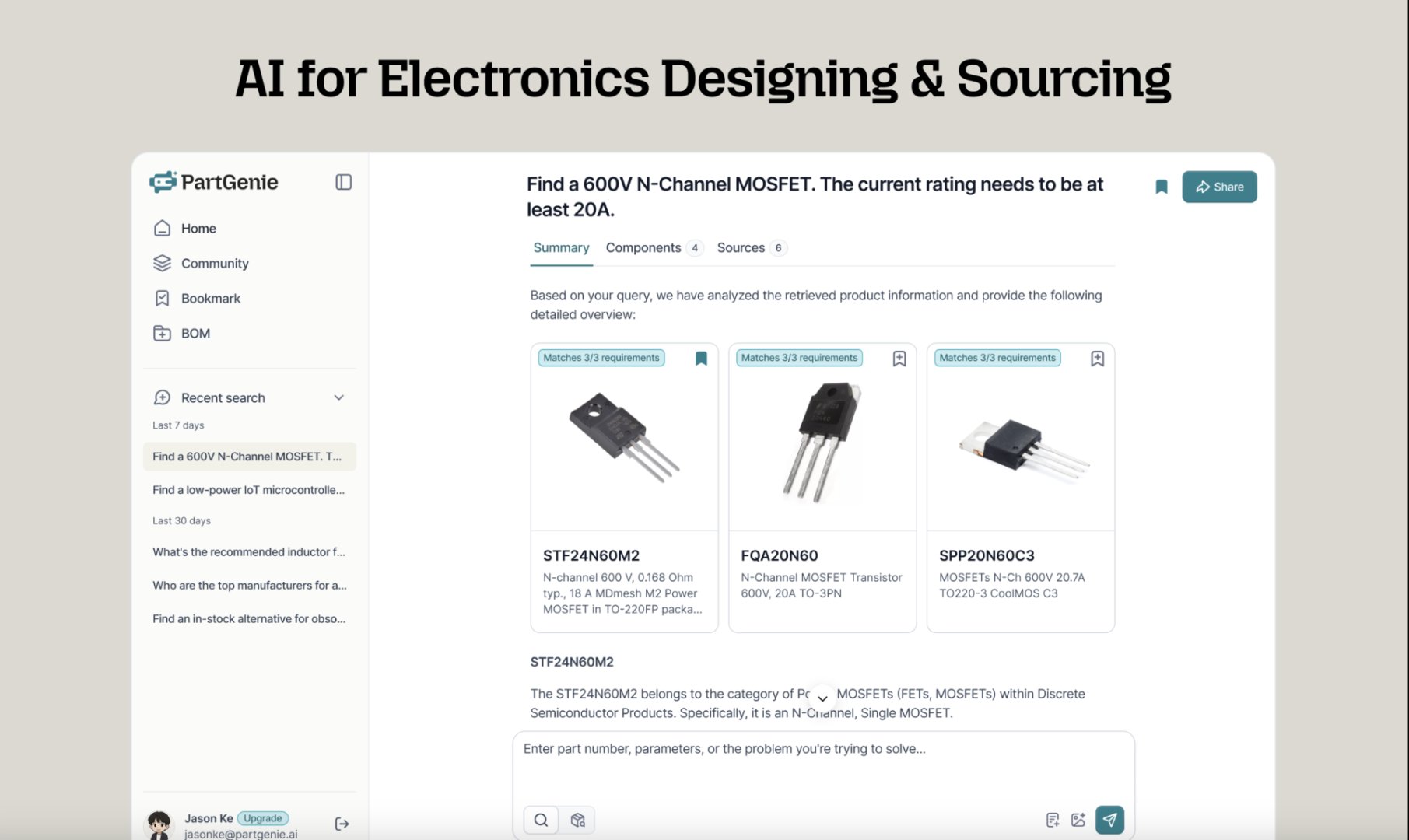 PartGenie Screenshot