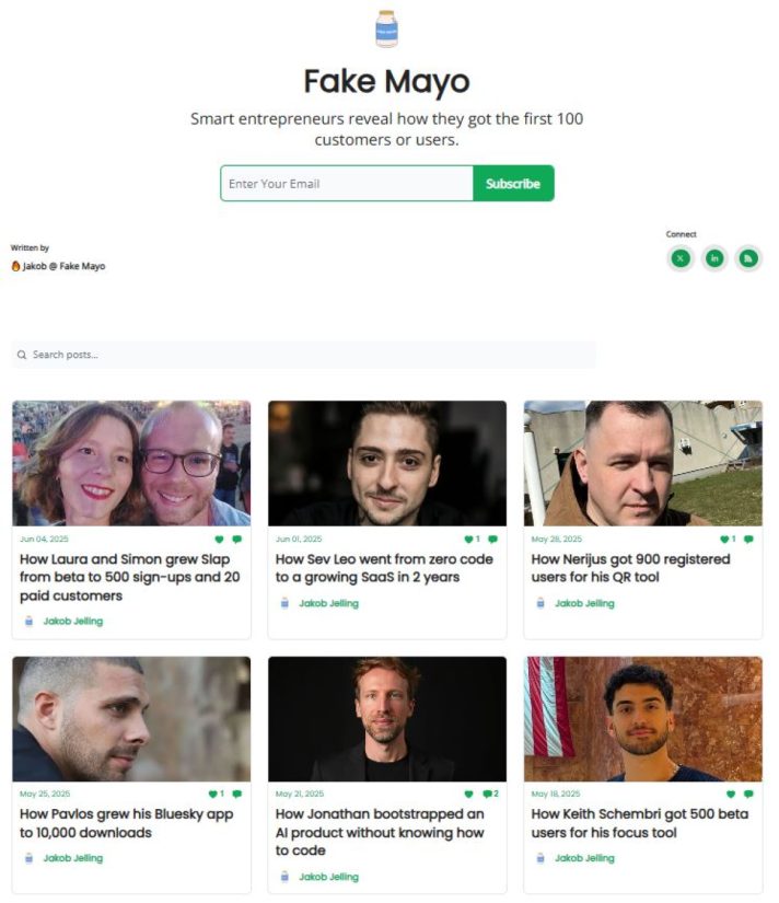 Fake Mayo product screenshot