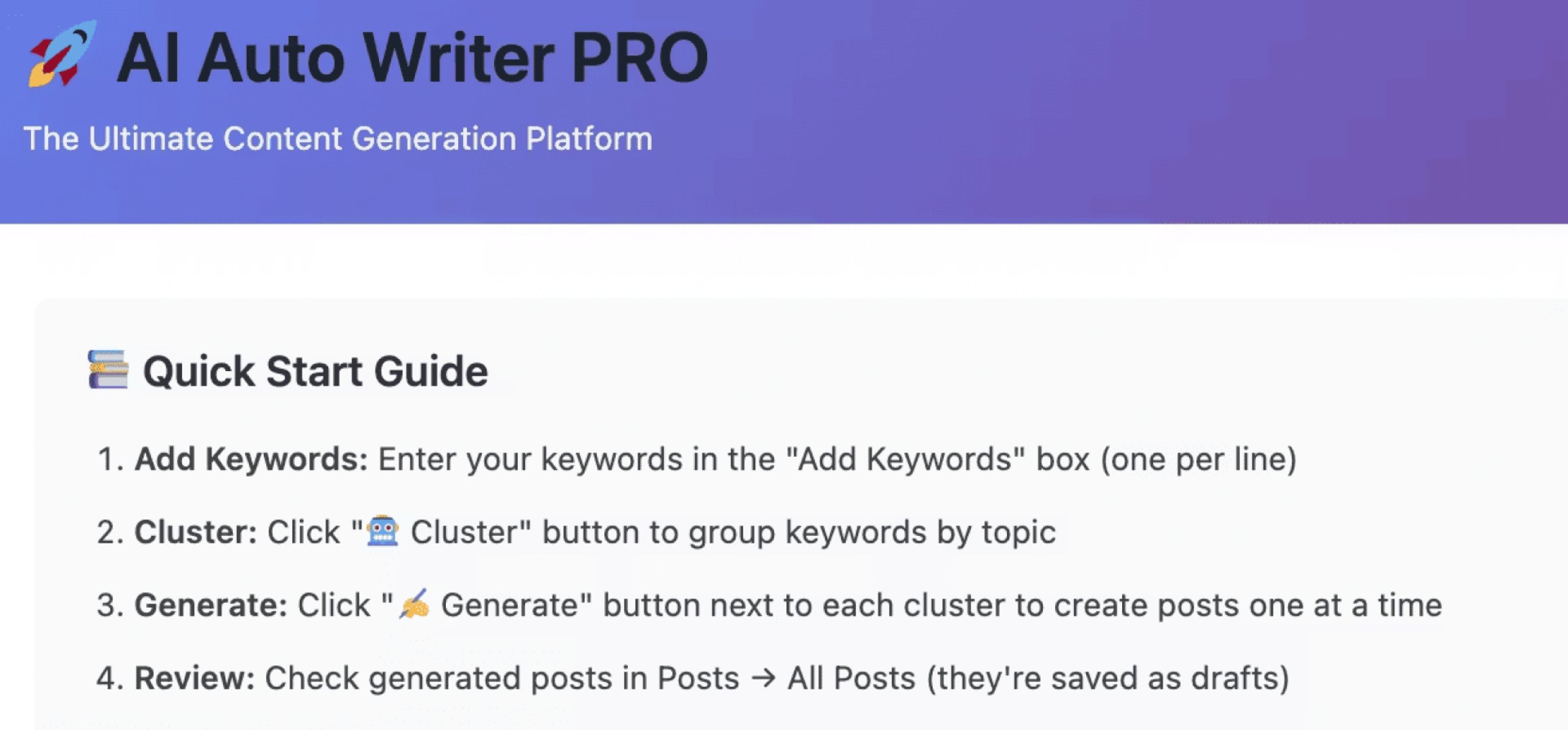 AI Auto Writer Screenshot