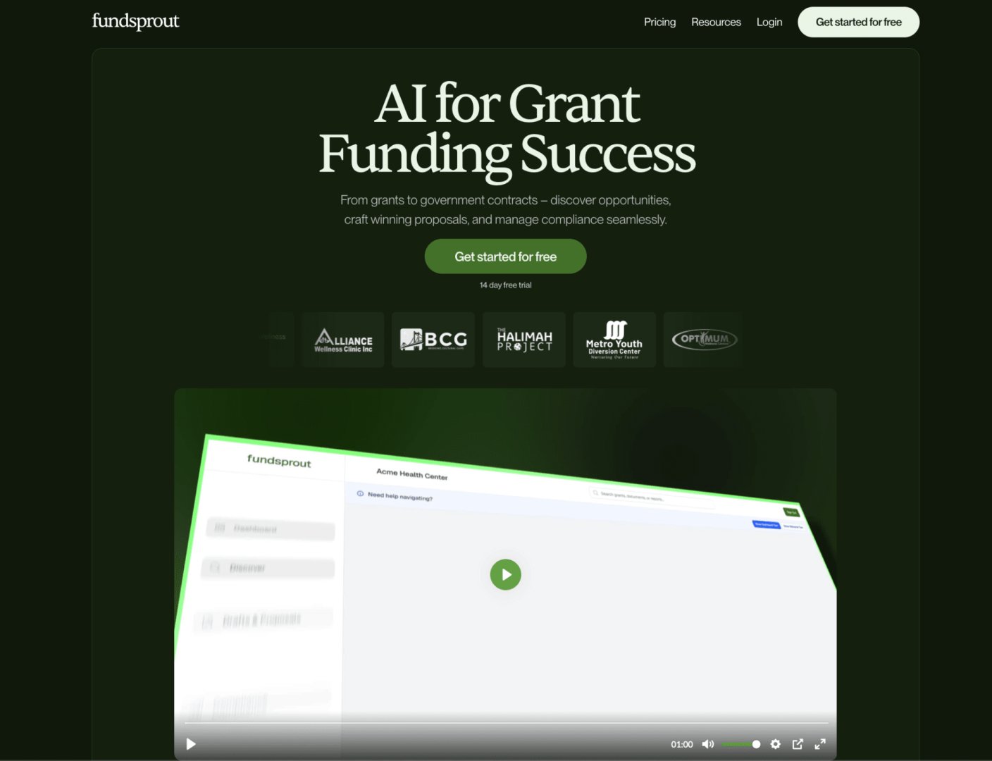 Fundsprout Screenshot
