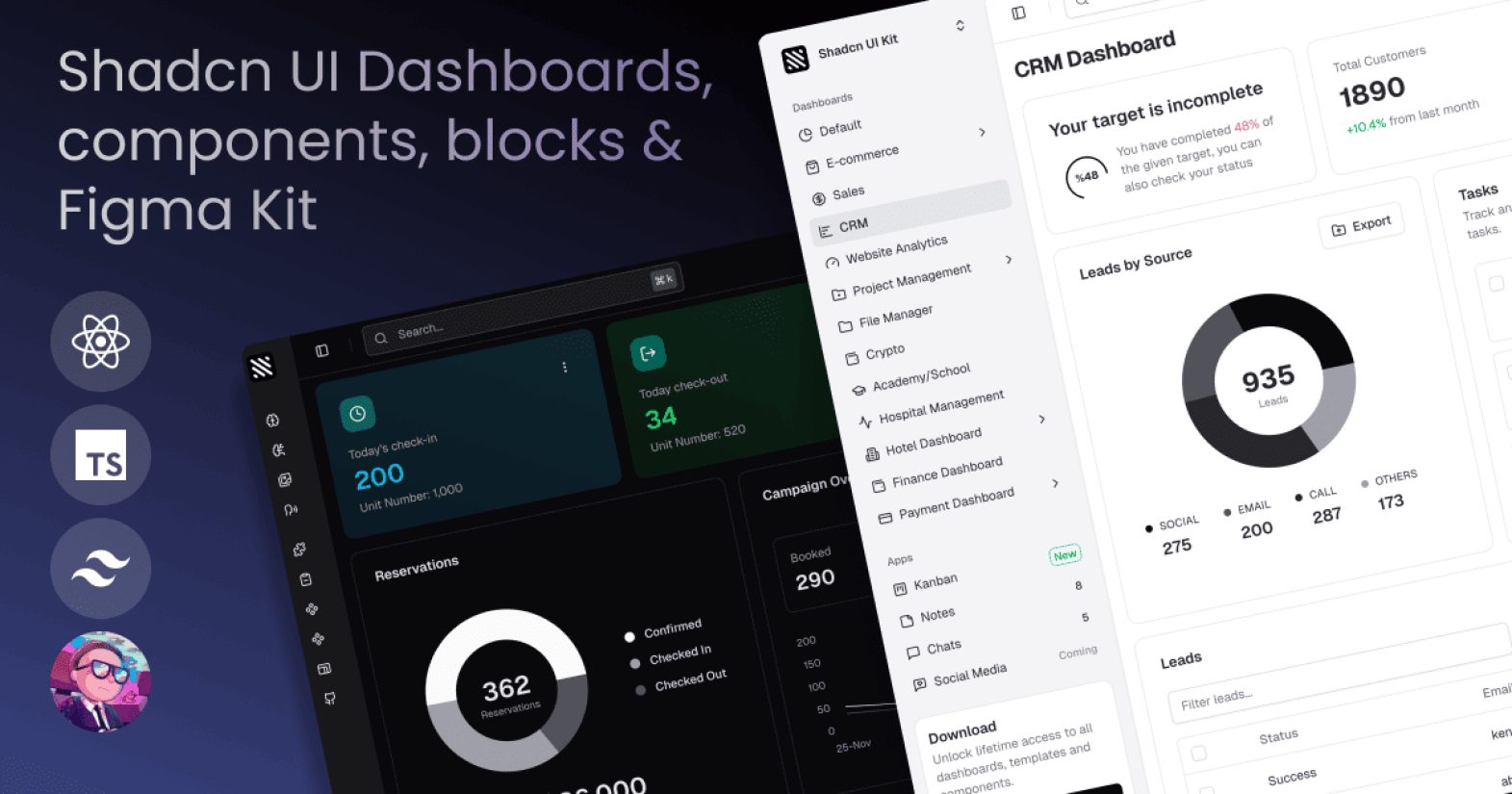 Shadcn UI Kit product screenshot