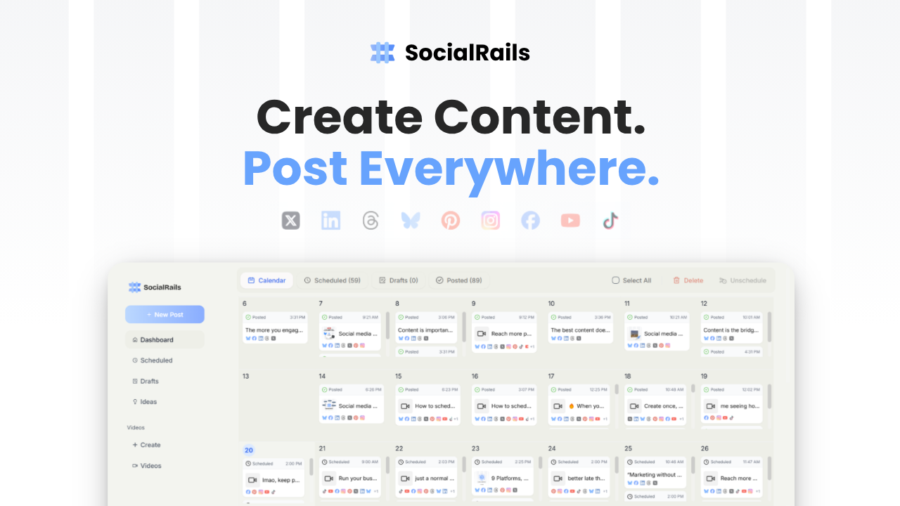 SocialRails screenshot