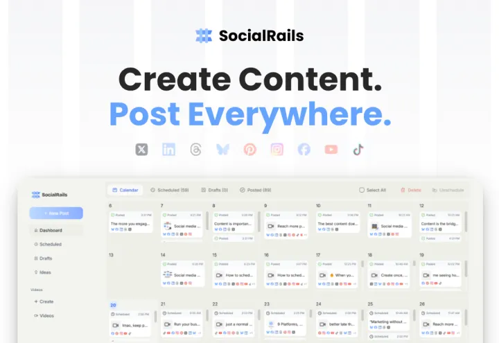 SocialRails screenshot 1