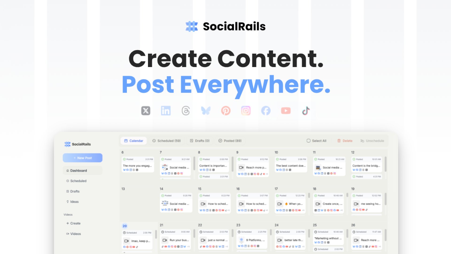 SocialRails Screenshot