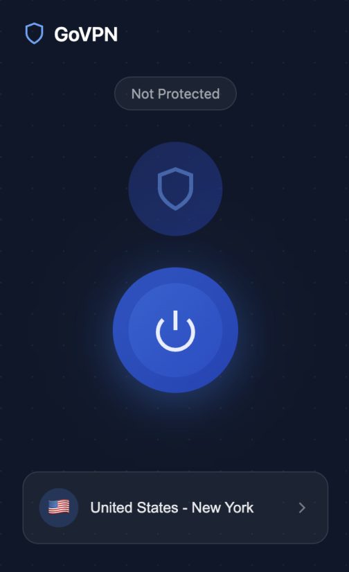 GoVPN product screenshot