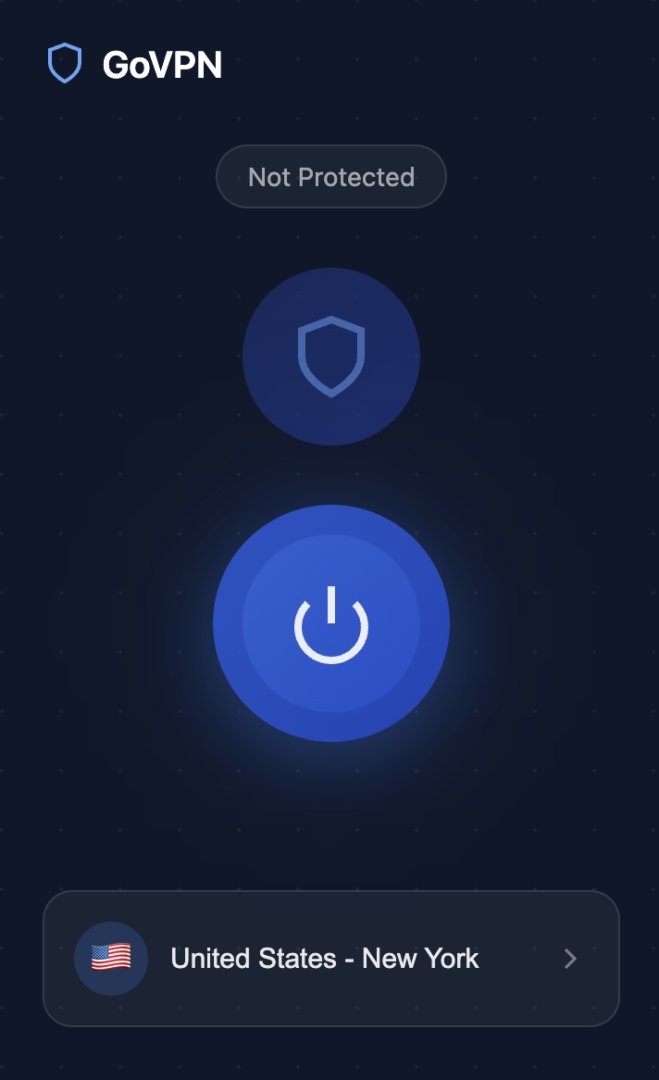 GoVPN - Productivity screenshot 1 showing the Fast and free VPN for Chrome
