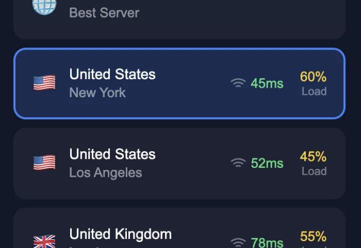 GoVPN screenshot 2