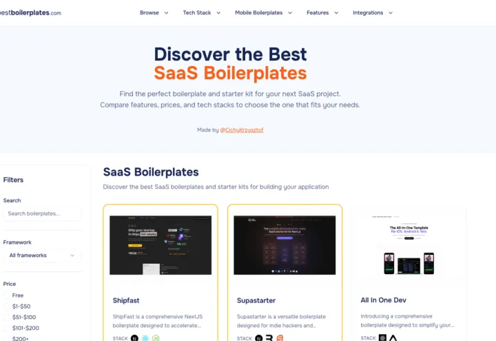 BestBoilerplates screenshot 1