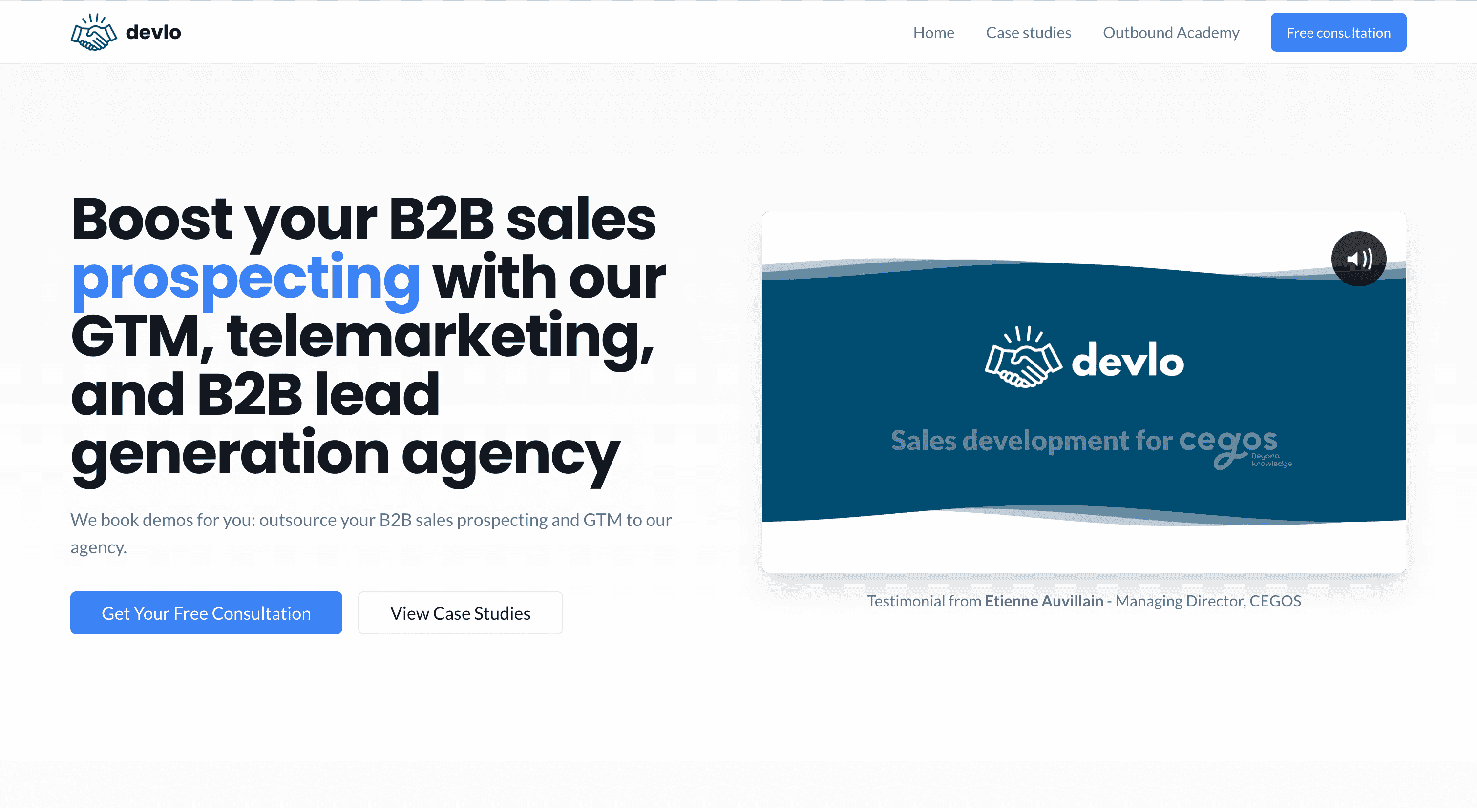 B2B Go-to-Market Partner screenshot