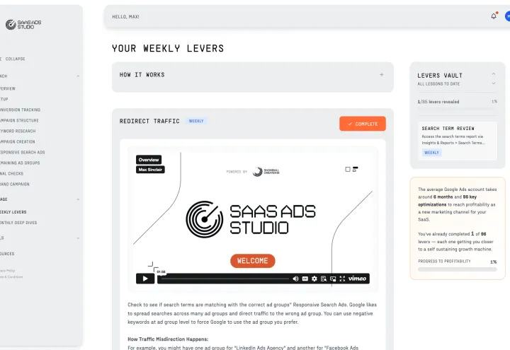 The SaaS Ads Studio screenshot 1