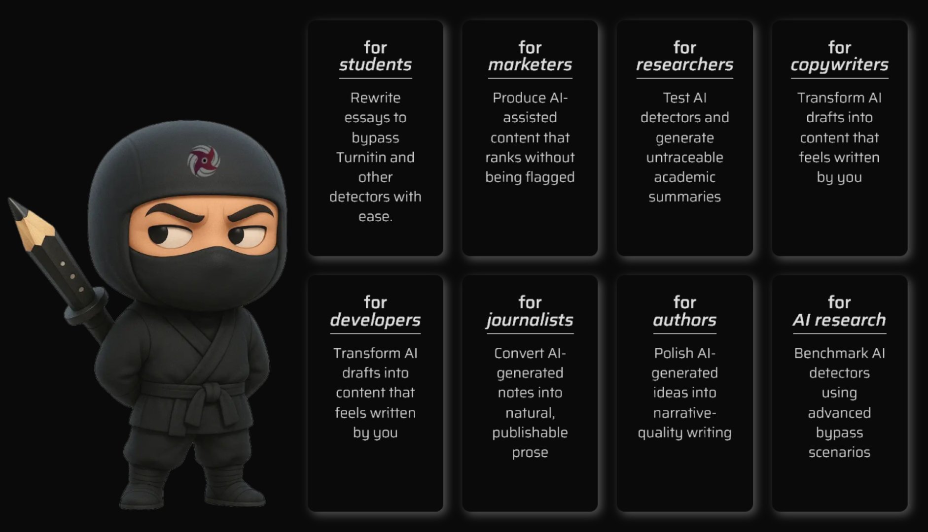 BypassEngine - AI & Machine Learning screenshot 1 showing the AI Humanizer & AI Detection