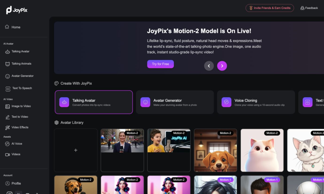 JoyPix AI product screenshot