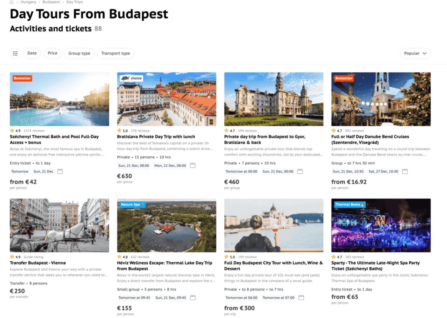 Alle Travel - Travel & Tourism screenshot 2 showing the Online Travel Marketplace