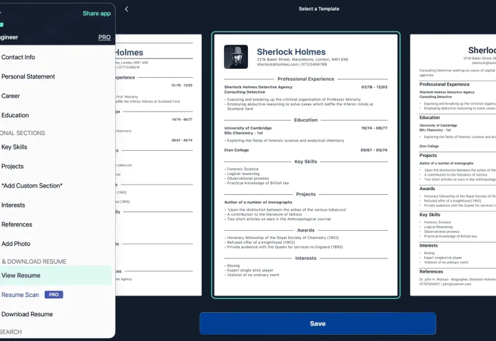 CV Engineer screenshot 1