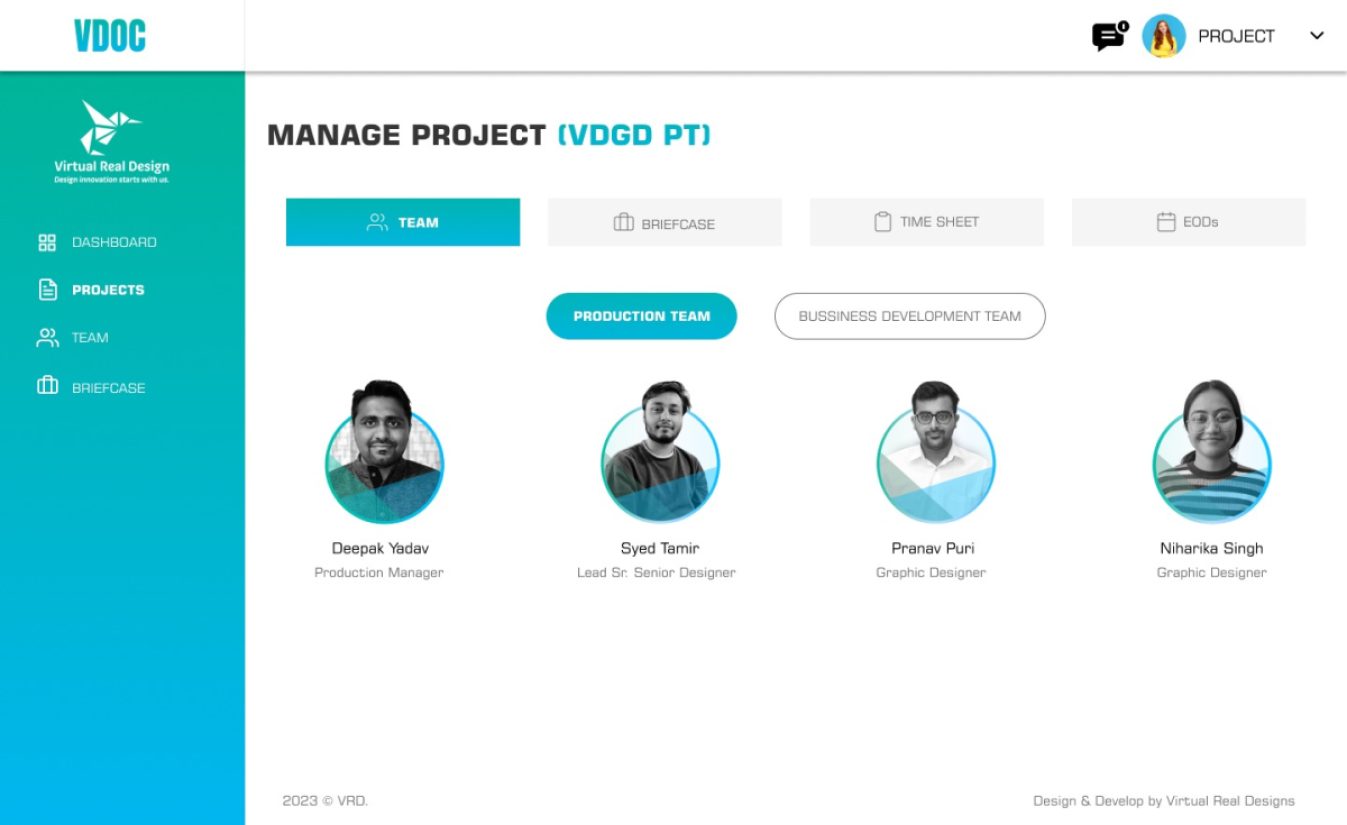 VDOC ( Virtual Design Operation Centre) product screenshot