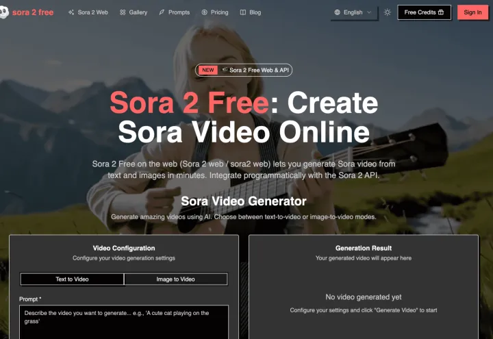 sora 2 web screenshot 1