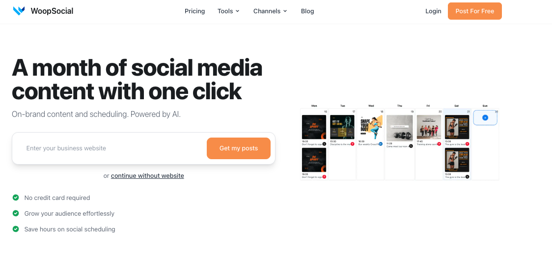WoopSocial screenshot