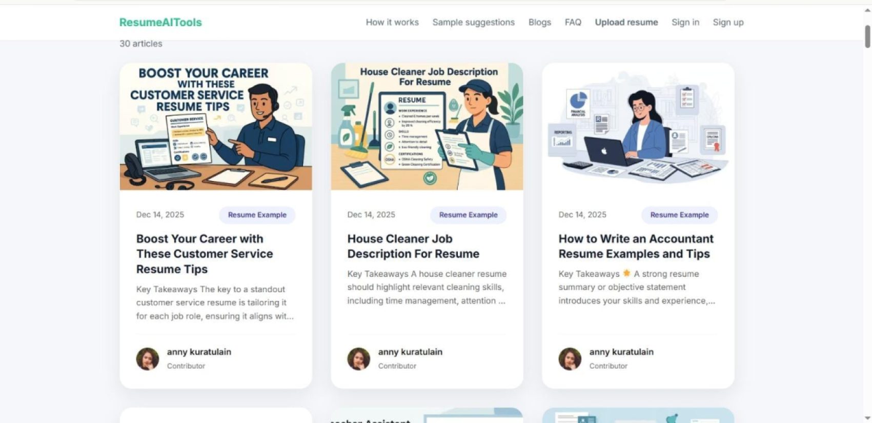 ResumeAITools product screenshot