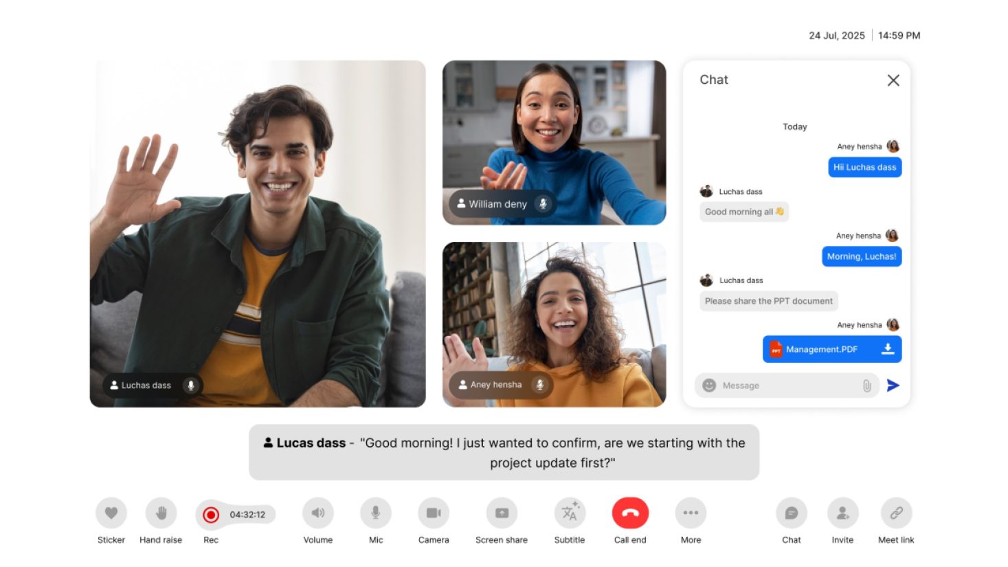 MirrorFly Video Call SDK product screenshot