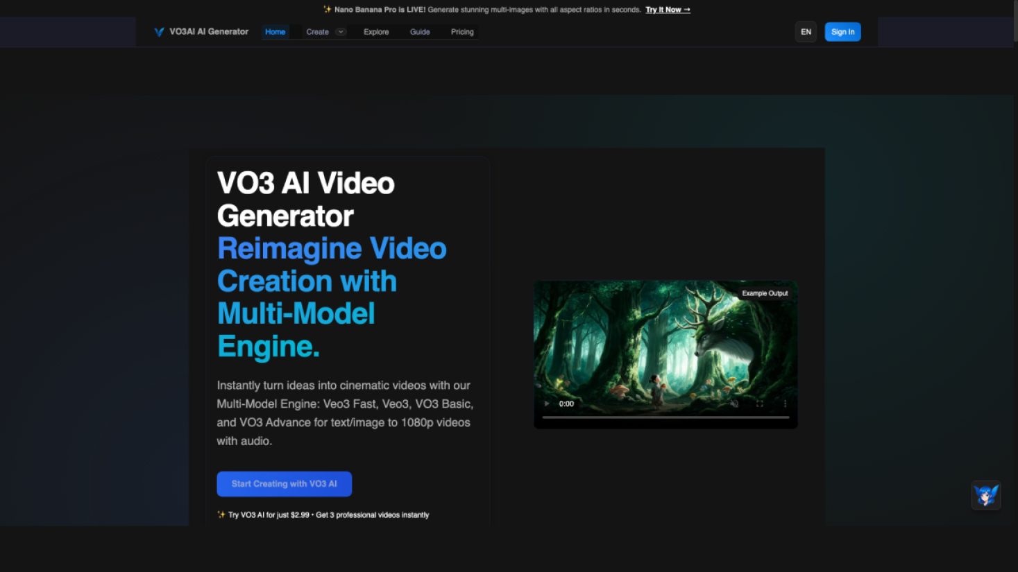 Vo3ai product screenshot