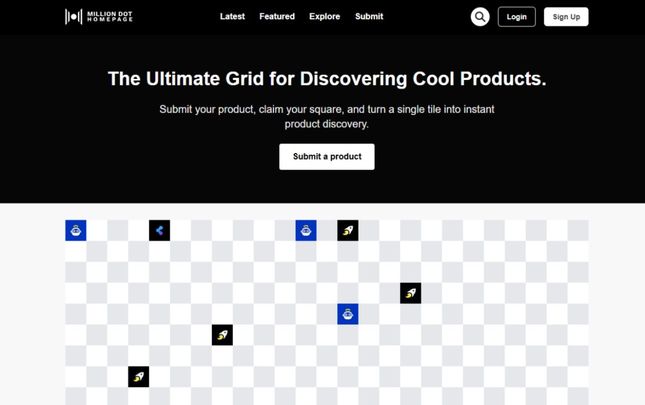 Million Dot Homepage product screenshot