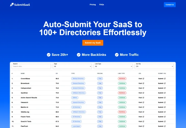 SubmitSaaS screenshot 1