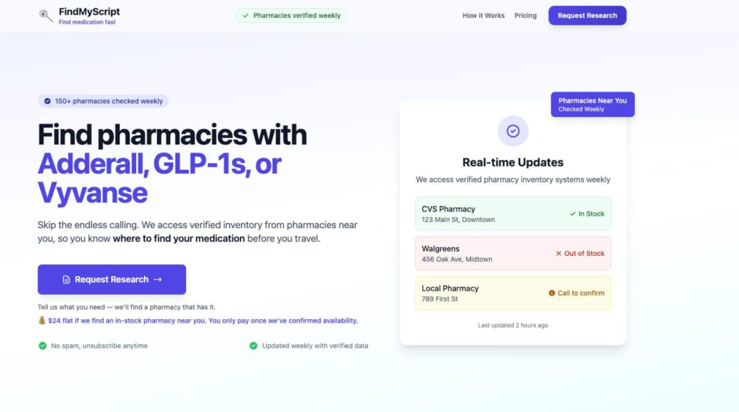 Find My Script product screenshot