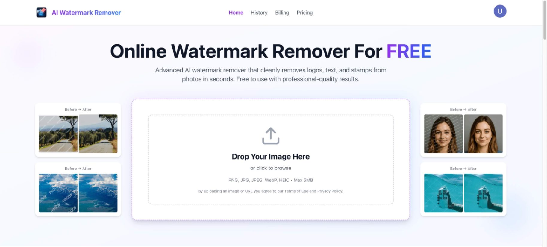 Ai Watermark Remover product screenshot