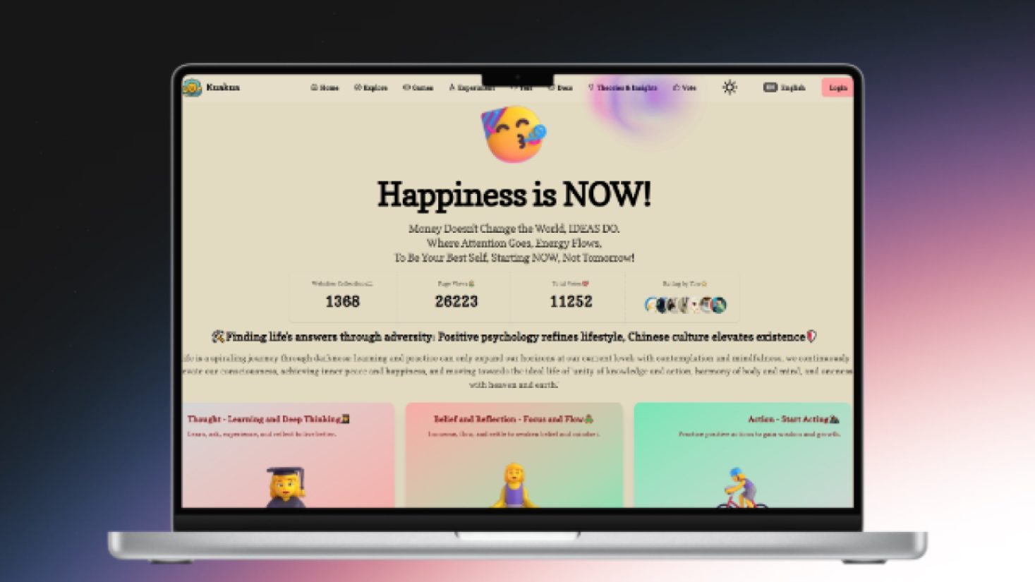Kuakua - Psychology &amp; AI Tools for Well-Being product screenshot