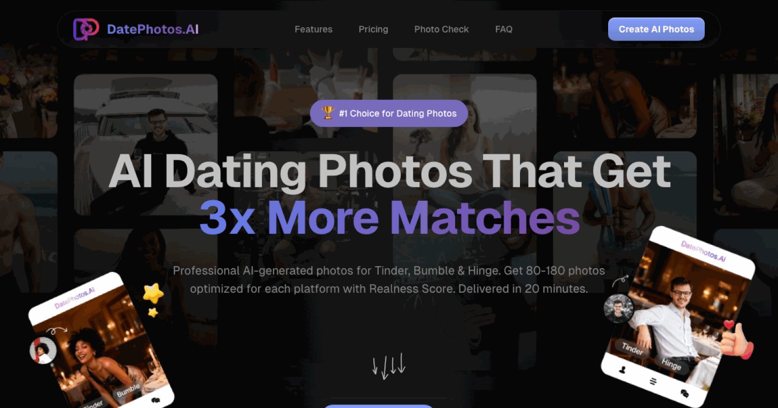DatePhotos.AI product screenshot