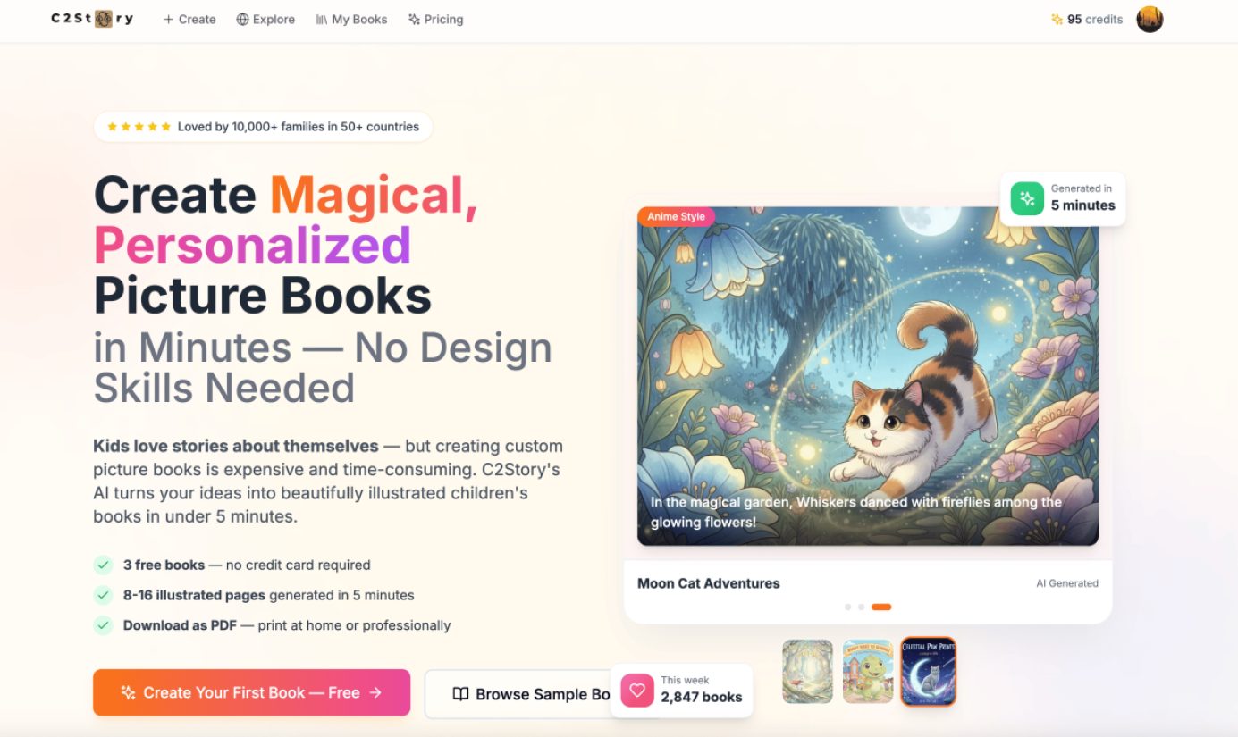 C2story product screenshot