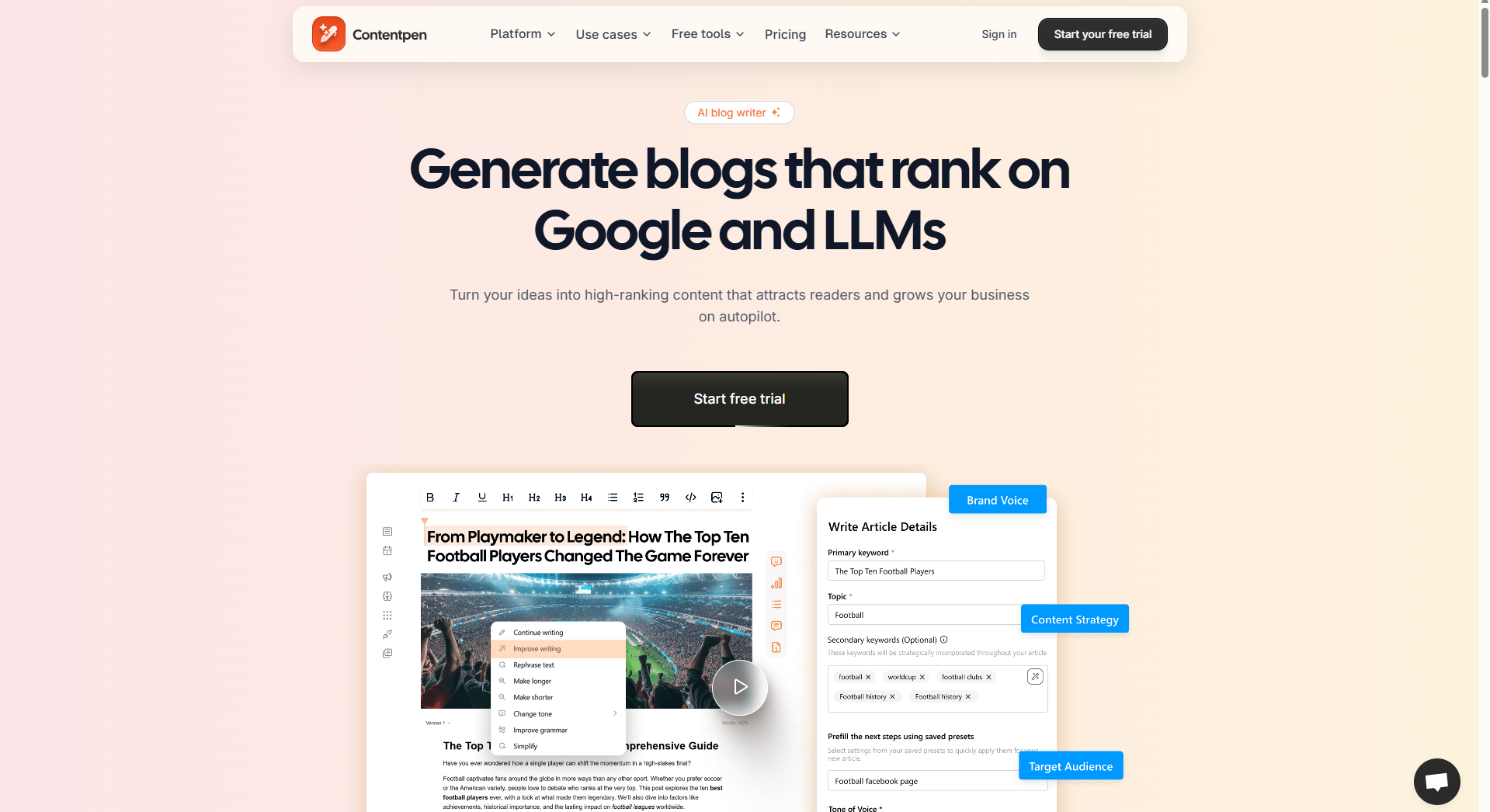 Contentpen screenshot