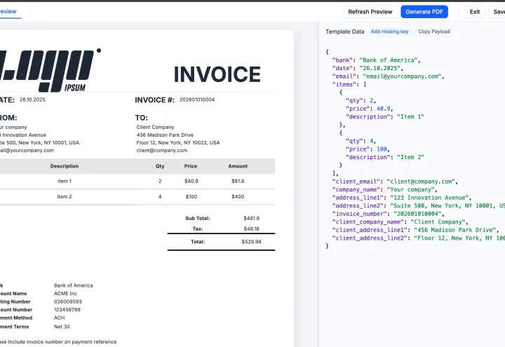 TemplateFox screenshot 2