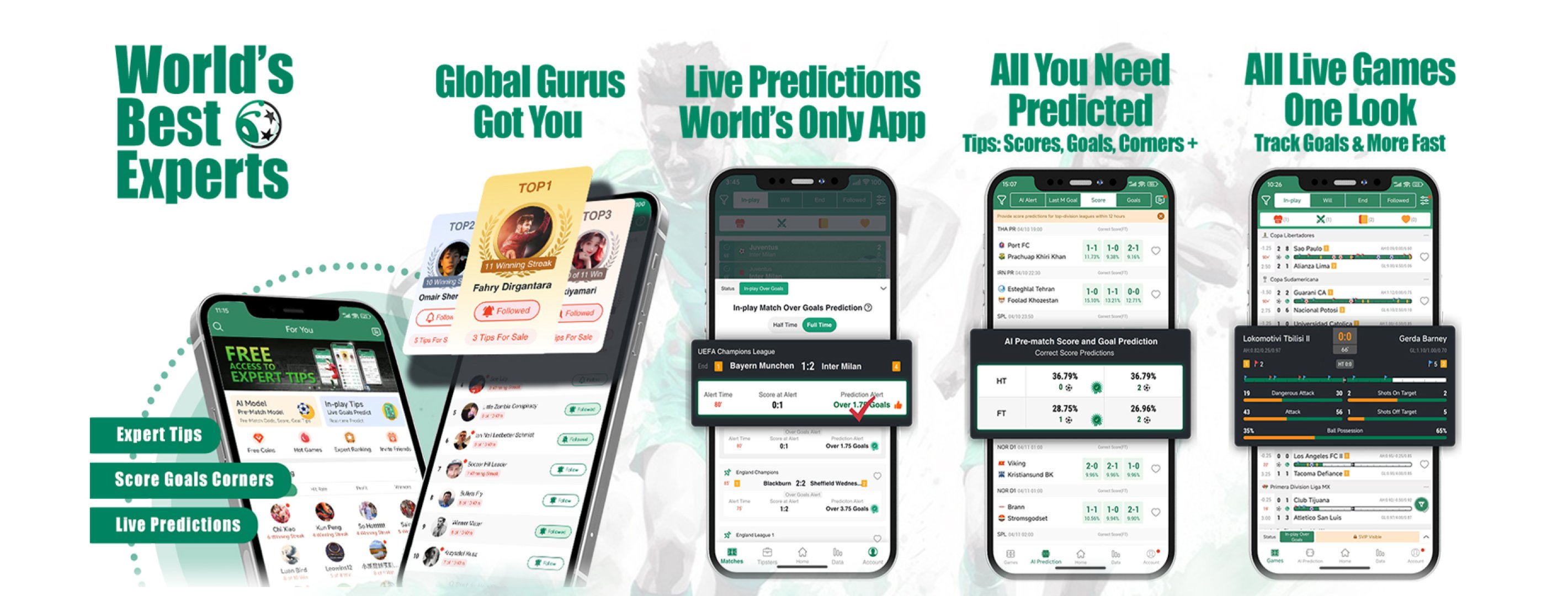 FootballAnt - AI & Machine Learning screenshot 1 showing the Footballant provides AI predictions for football matches.