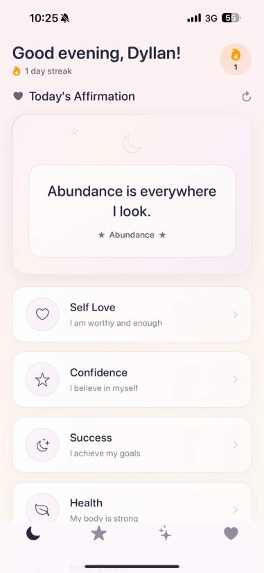 Daily Affirmations - Miracle product screenshot