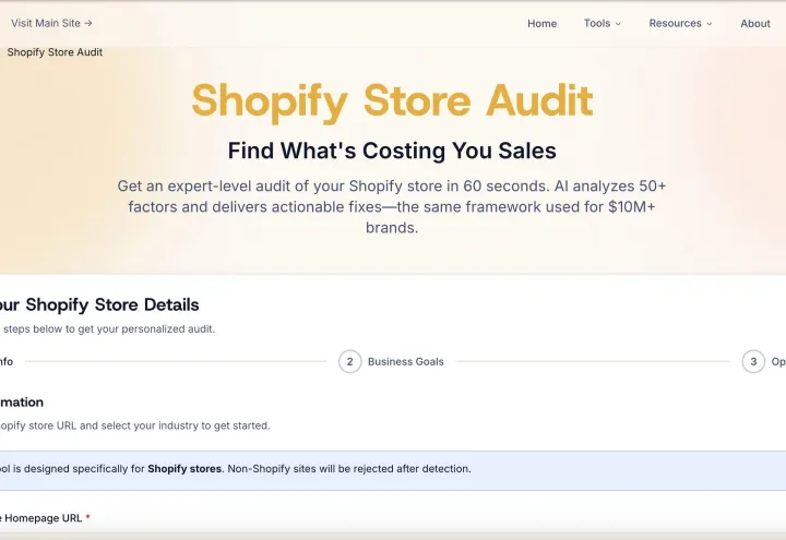 Golden Digital's Free D2C Marketing Tools screenshot 2