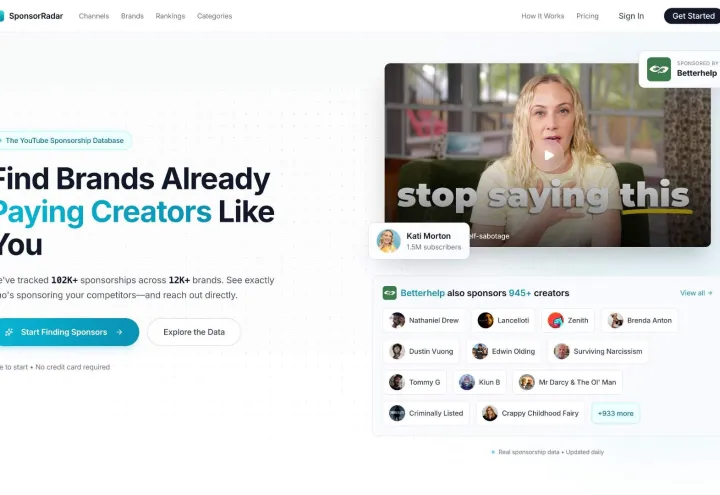 SponsorRadar screenshot 1