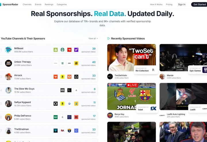 SponsorRadar screenshot 2