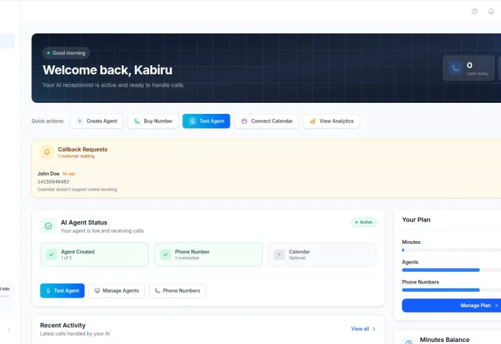 Beeslee AI Receptionist screenshot 2